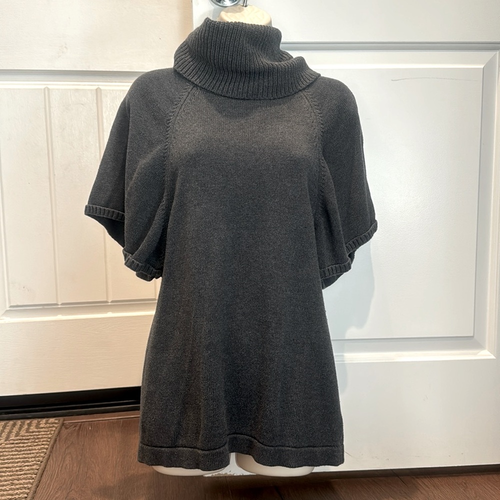 Grey Turtleneck Sweater